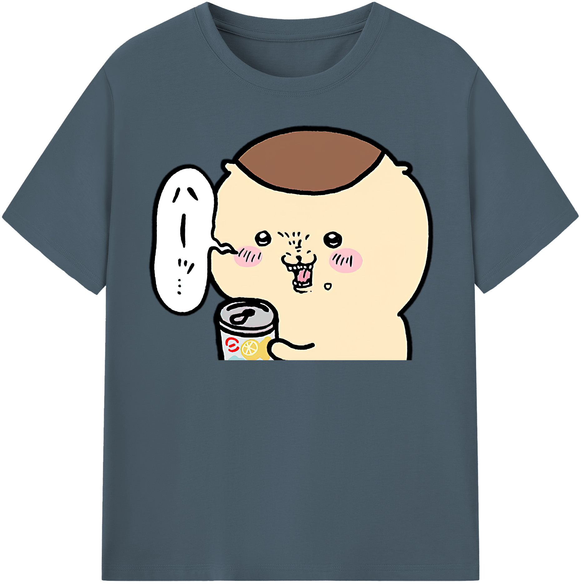 （画像用） ちいかわ くりまんじゅう Chii-kawa kuri manjū 綿100％半袖Tシャツ（フロントプリント）